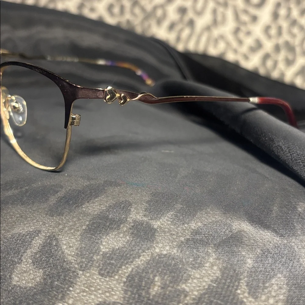 Dior eyeglass *frames only* purple color shift metal designer vintage frames